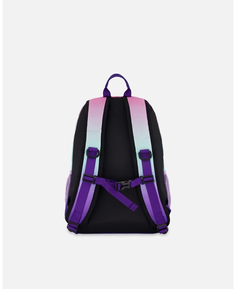 Deux par Deux Girl Kids Backpack Purple Gradient - Toddler|Child