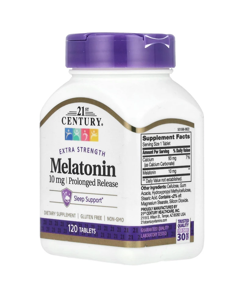 21st Century Melatonin Prolonged Release 10 mg