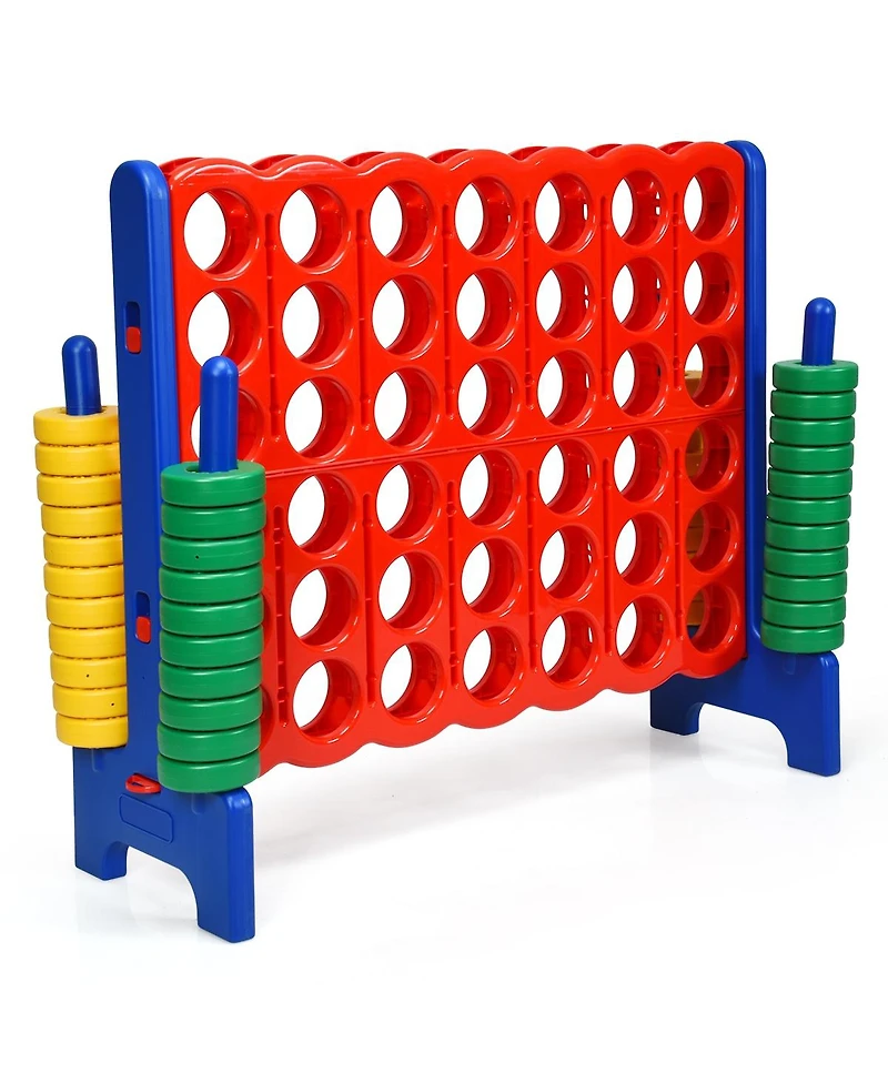Jumbo 4-to-Score Giant Game Set with 42 Rings and Quick-Release Slider