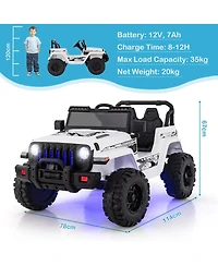 Akiudex 12V Kids Ride-On Jeep Car with 2.4G Remote Control