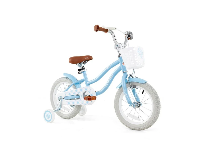 16 Inch Kids Bike with Adjustable Handlebar and Seat for Ages 4-7