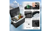 12V Car Refrigerator 32 Quart with Touch Panel and Removable Divider