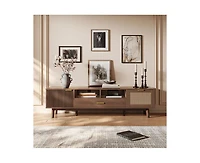 Casainc Modern Storage Cabinet Farmhouse Tv Stand