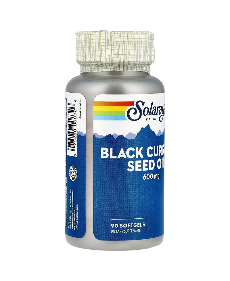 Solaray Black Currant Seed Oil 600 mg - 90 Softgels