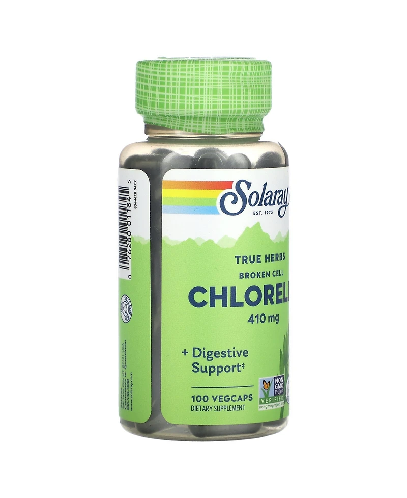 Solaray True Herbs Broken Cell Chlorella 410 mg