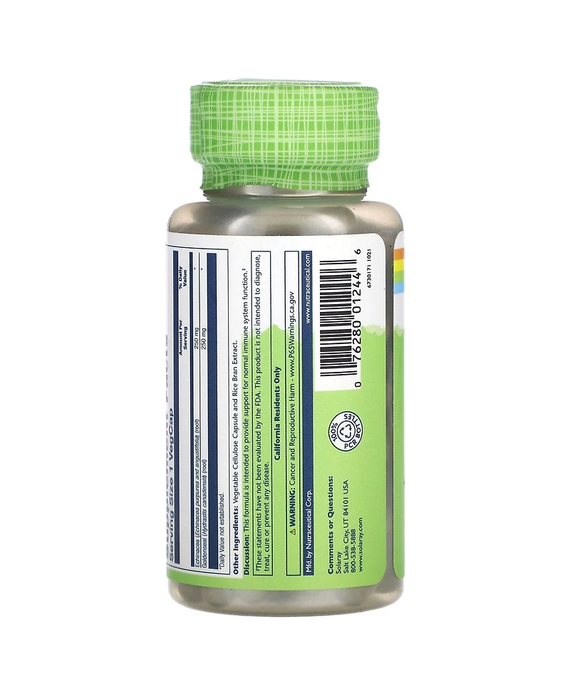 Solaray True Herbs Echinacea Goldenseal 500 mg