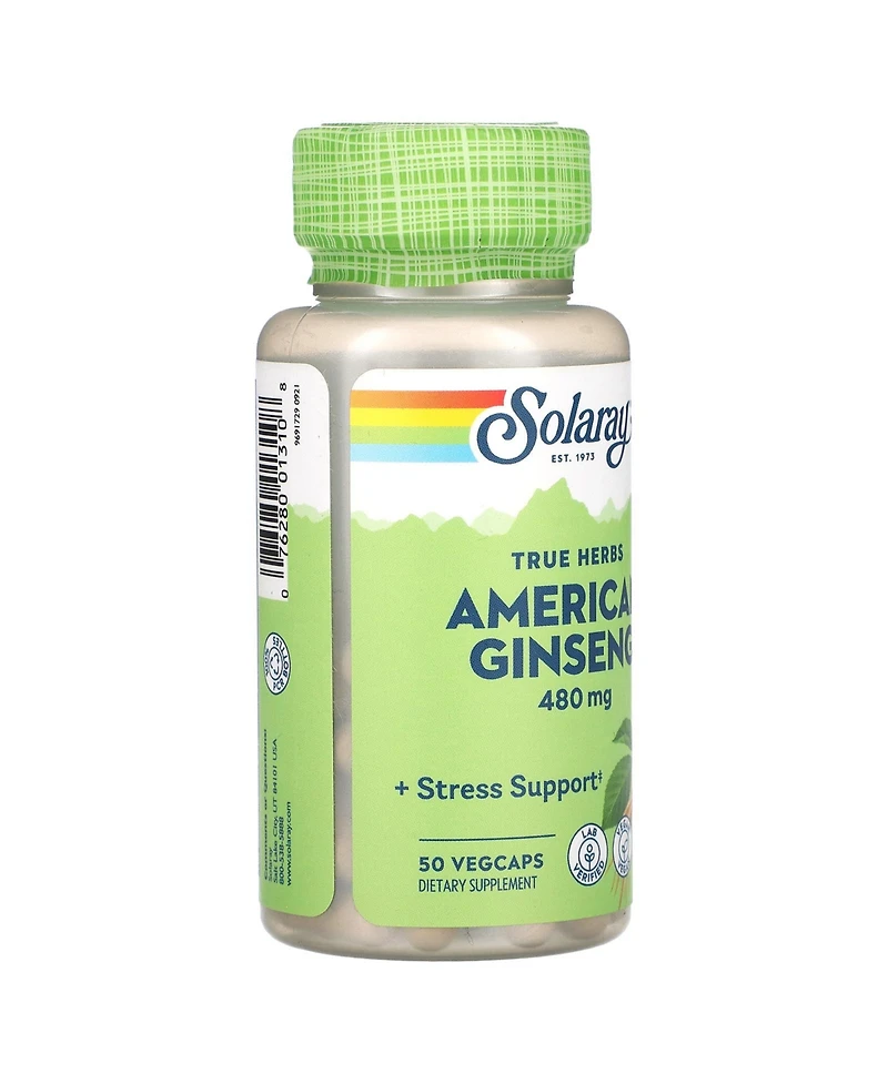 Solaray True Herbs American Ginseng 480 mg