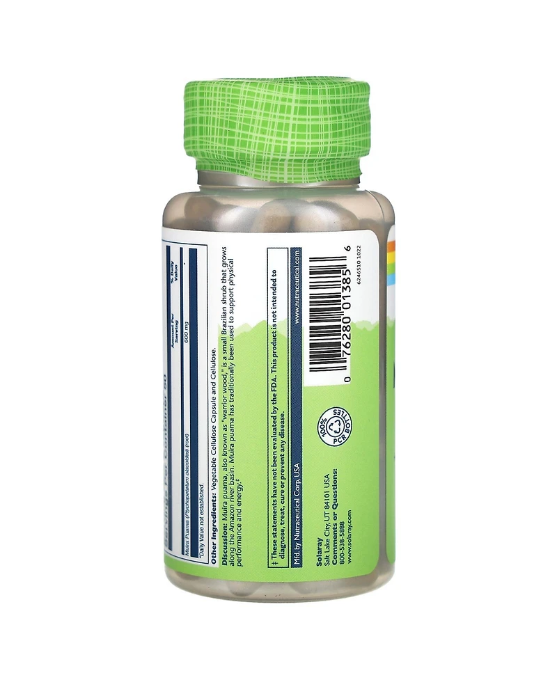 Solaray Muira Puama - 300 mg - 100 Capsules