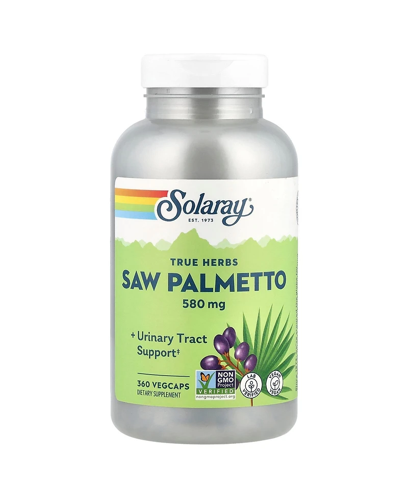 Solaray Saw Palmetto 580 mg - 360 VegCaps