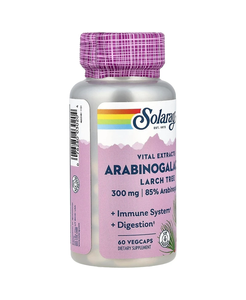 Solaray Vital Extracts Arabinogalactan Larch Tree 300 mg - 60 Vegcaps