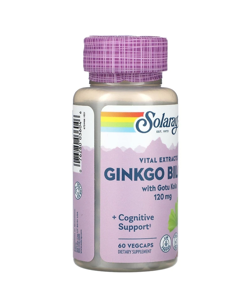 Solaray Vital Extracts Ginkgo Biloba With Gotu Kola