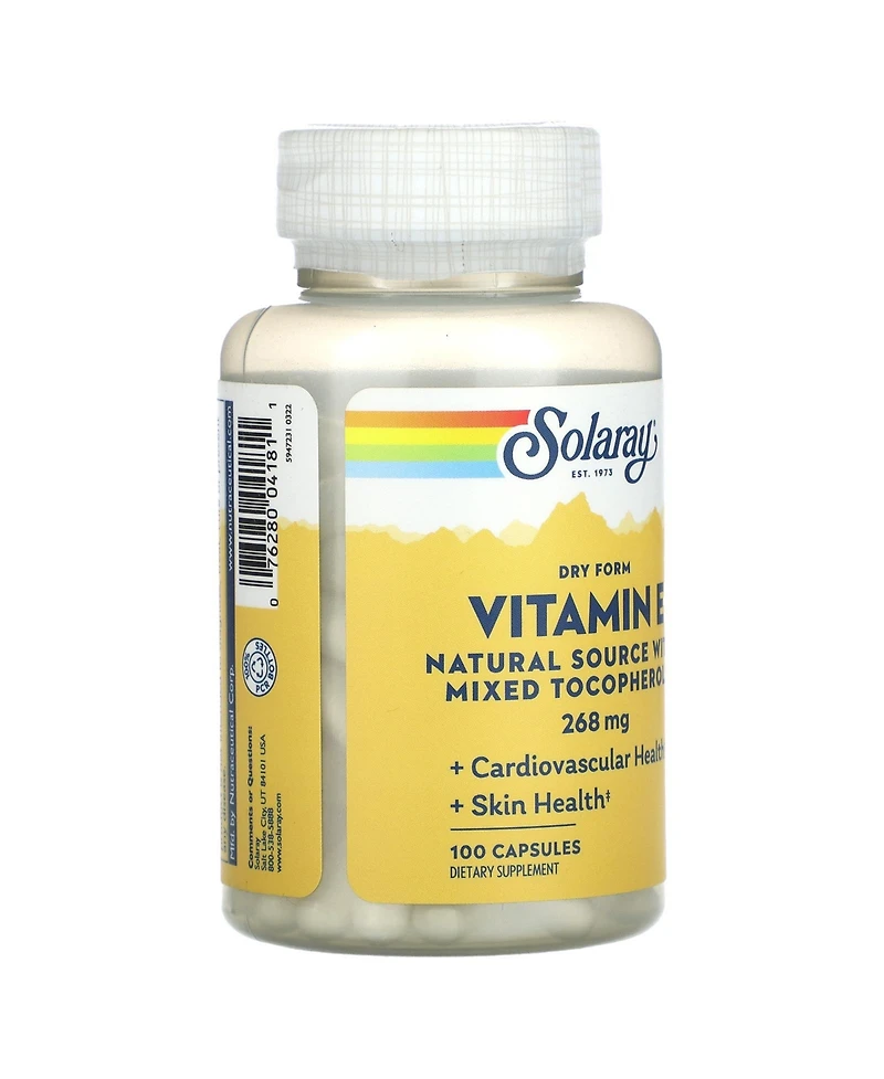 Solaray Dry Form Vitamin E 268 mg