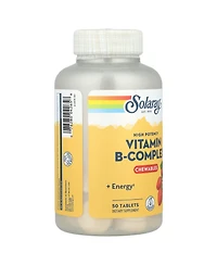 Solaray High Potency Vitamin B-Complex Chewables Natural Strawberry - 50 Tablets