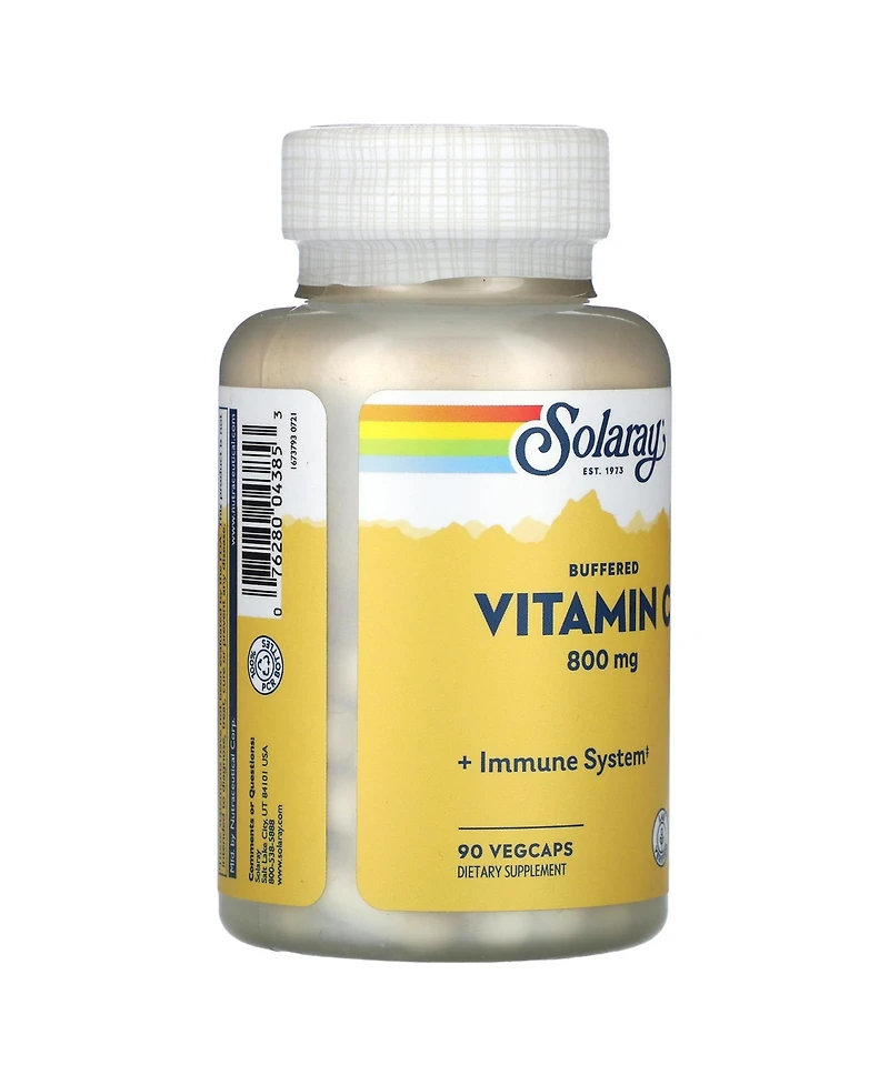 Solaray Buffered Vitamin C 800 mg - 90 VegCaps