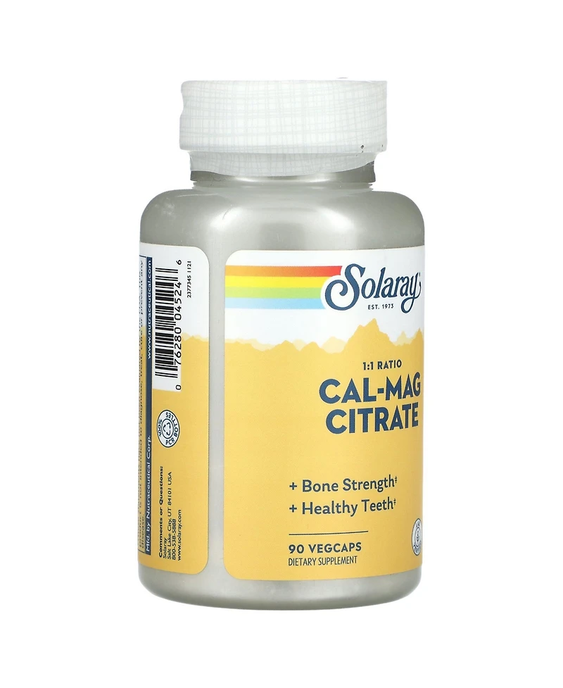Solaray Cal-Mag Citrate 1:1 Ratio