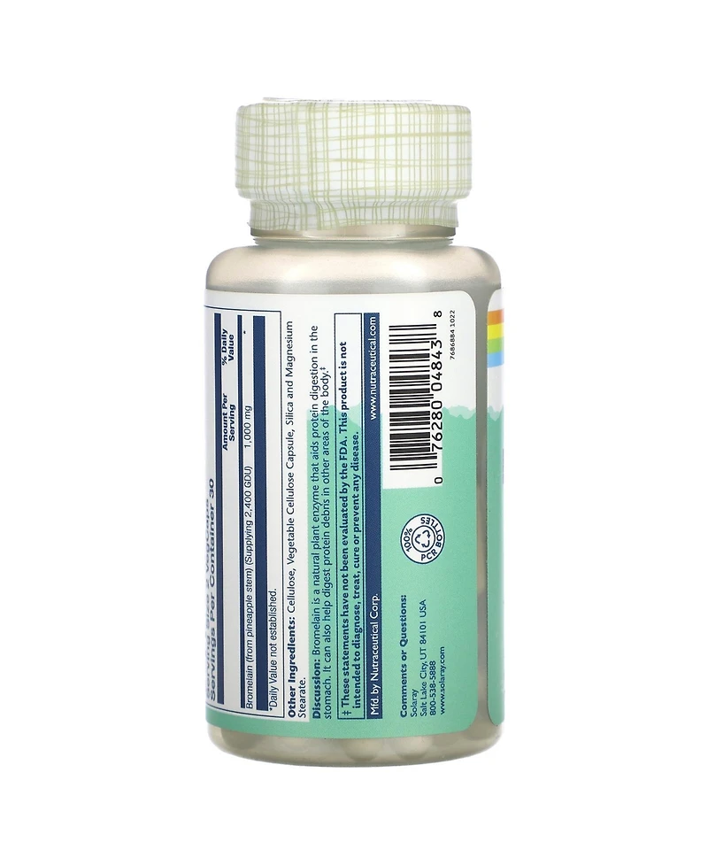 Solaray Bromelain 60 VegCaps (500 mg 1