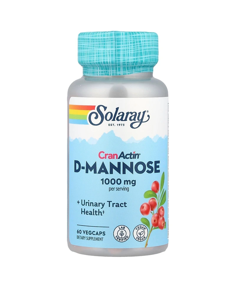 Solaray CranActin D-Mannose - 60 VegCaps
