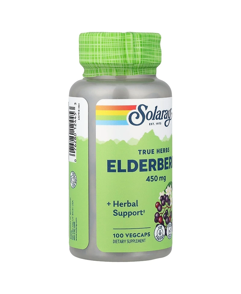 Solaray True Herbs Elderberry - 100 VegCaps