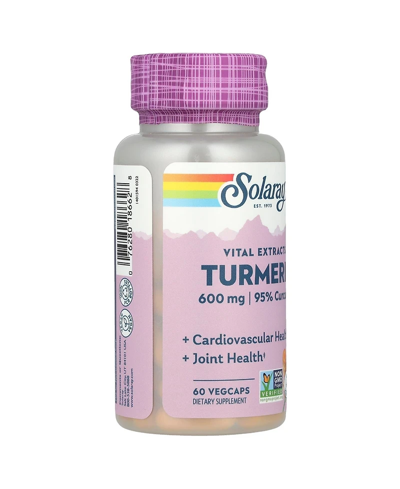 Solaray Vital Extracts Turmeric 600 mg - 60 VegCaps