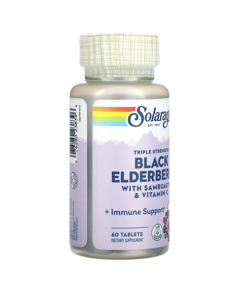 Solaray Triple Strength Black Elderberry With Sambuactin & Vitamin C