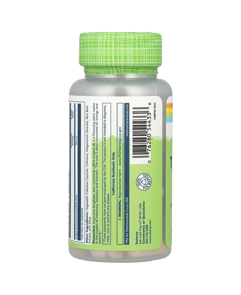 Solaray Tongkat Ali 400 mg - 60 VegCaps