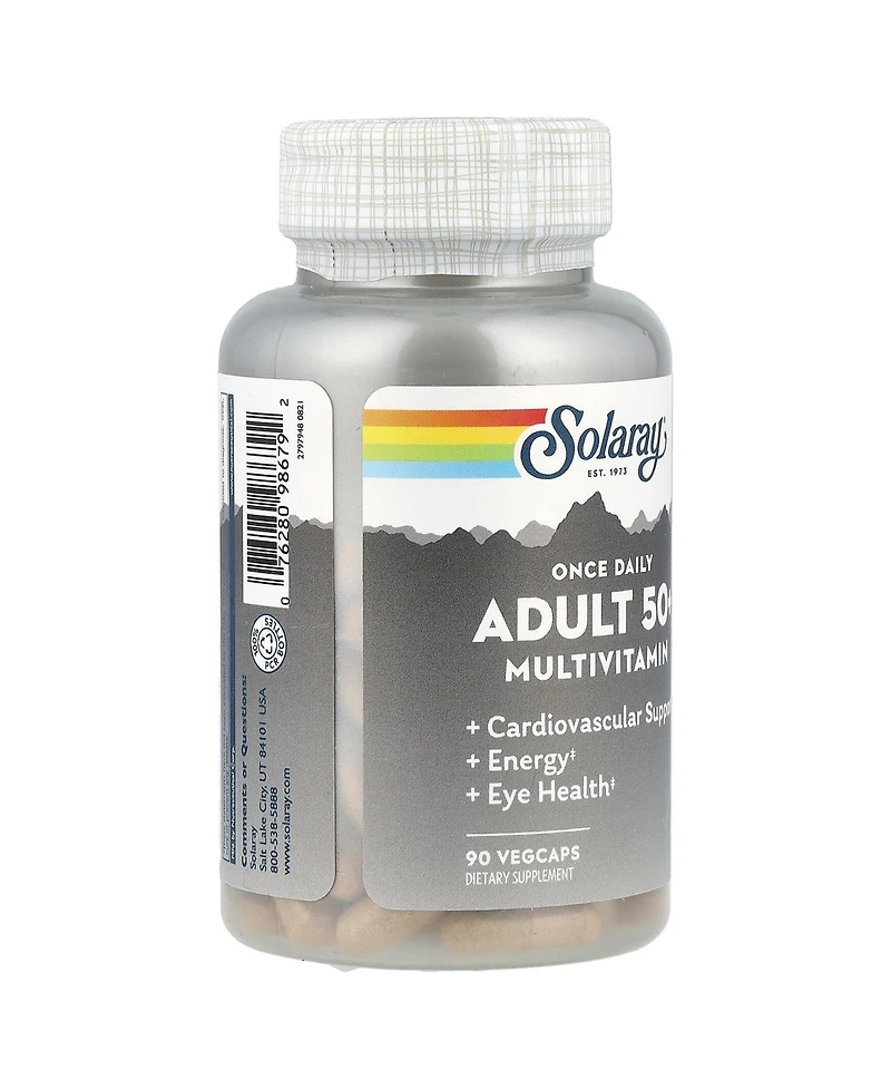Solaray Once Daily Adult 50+ Multivitamin - 90 VegCaps