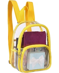 Clear Mini Backpack Stadium Approved for Little Boys & Girls, Transparent Backpack for Concert, Festival, Sport Events