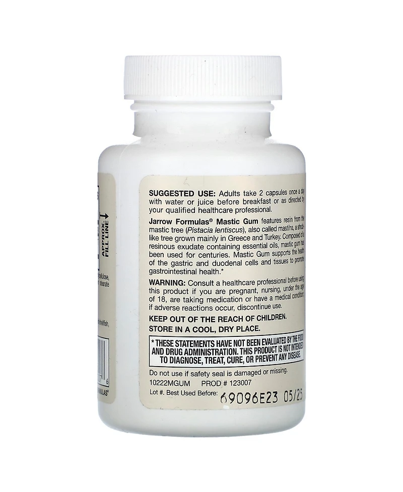 Jarrow Formulas Nutrition Mastic Gum