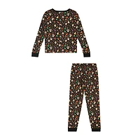 Mixed Up Clothing Dia de los Muertos 2-Piece Set - Calaveras & Icons Print