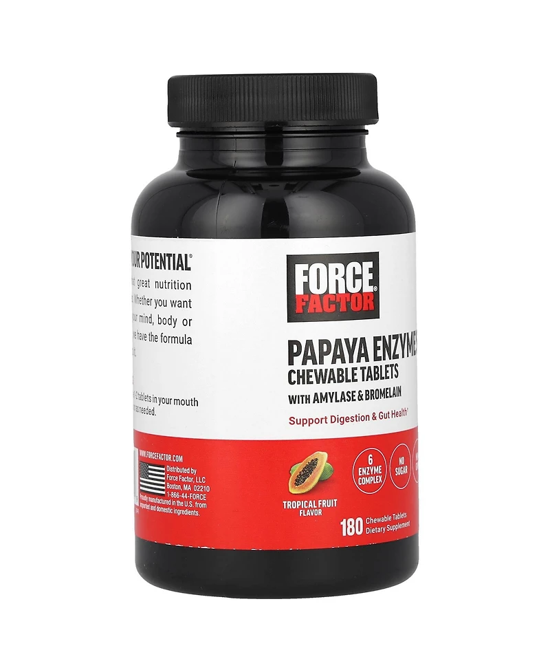 Force Factor Papaya Enzymes Tropical Fruit
