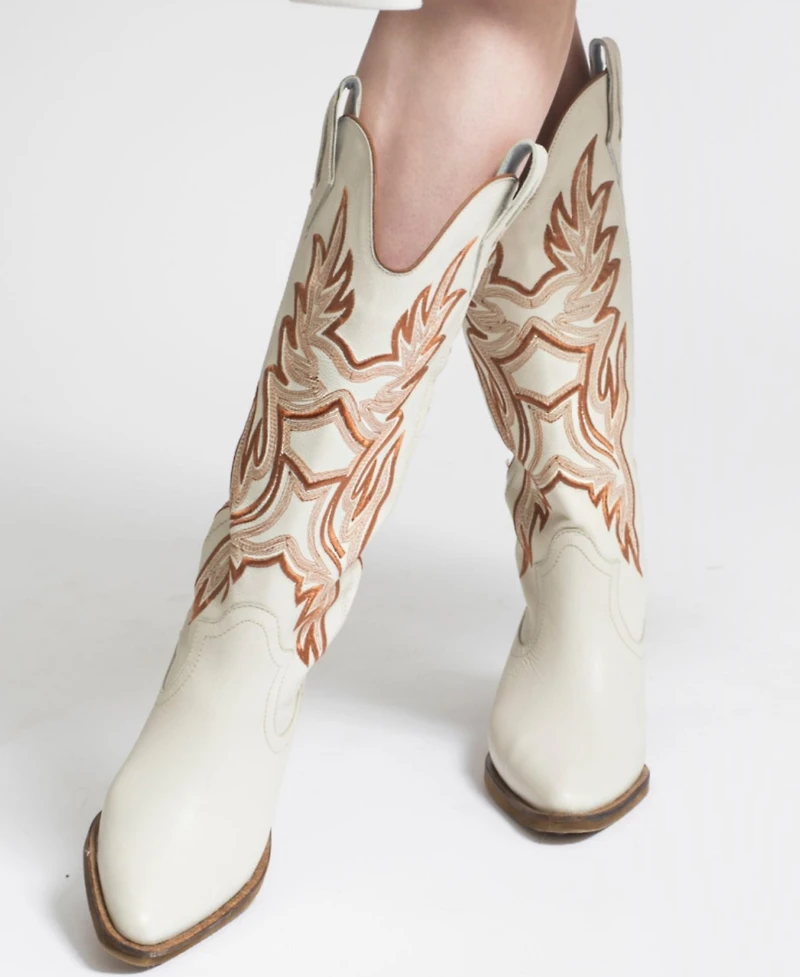 Stivali New York Women's Dramen Leather Cowboy Boots