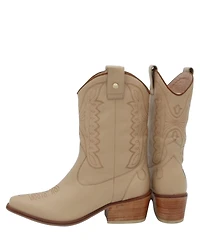 Stivali New York Women's Suede Leather Western Cowboy Booties