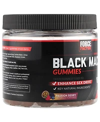 Force Factor Black Maca Gummies, Black Maca Root to Enhance Vitality in Men & Women, Increase