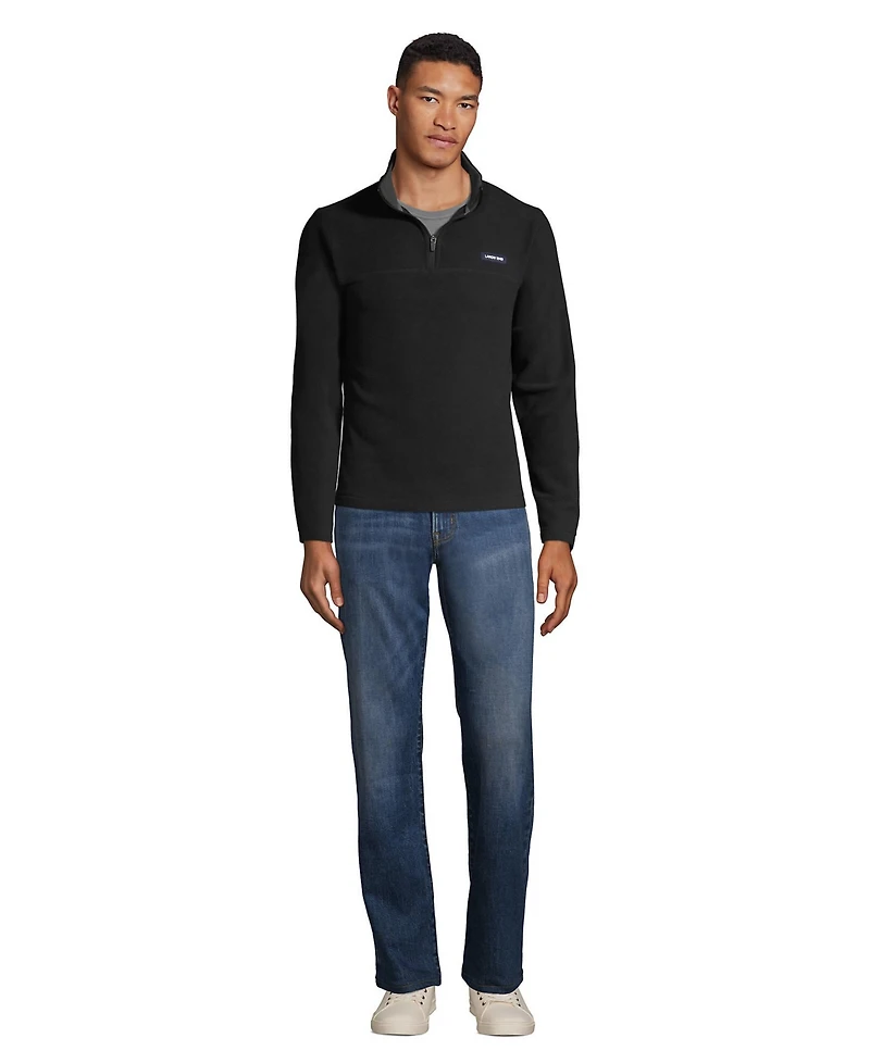 Lands' End Men's Anyweather Fleece Quarter Zip Pullover