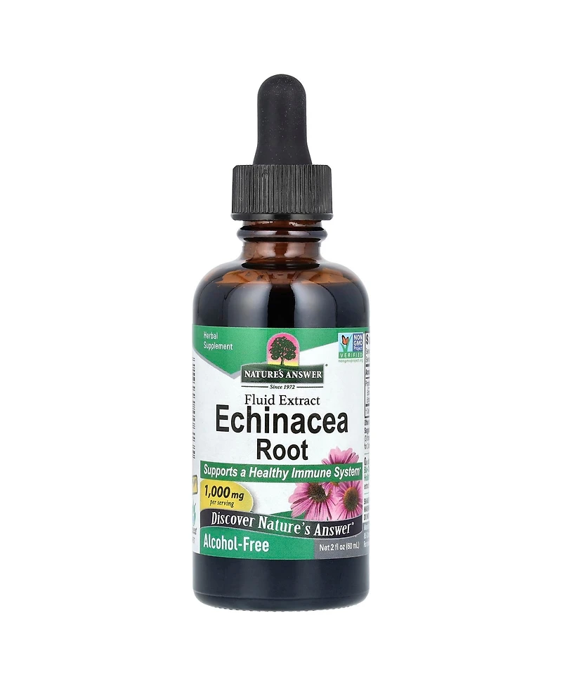 Nature's Answer Echinacea Root Fluid Extract Alcohol-Free 1 000 mg - 2 fl oz (60 ml)