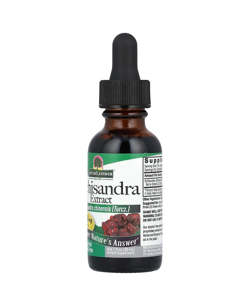 Nature's Answer Schisandra Extract Alcohol-Free 2 000 mg - 1 fl oz (30 ml)