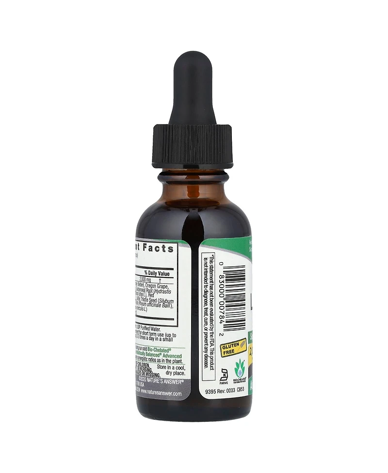 Nature's Answer Liver Support Herbal Blend Fluid Extract Alcohol-Free 2 000 mg