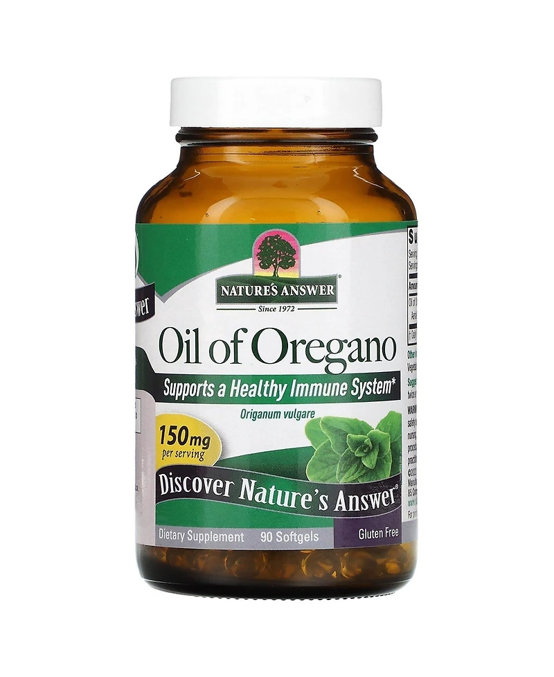 Nature's Answer Oil of Oregano 150 mg - 90 Softgels