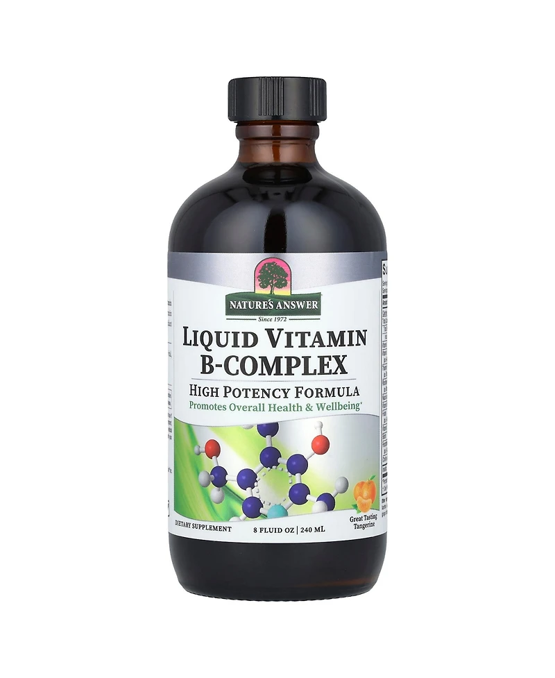 Nature's Answer Liquid Vitamin B-Complex Tangerine - 8 fl oz (240 ml)