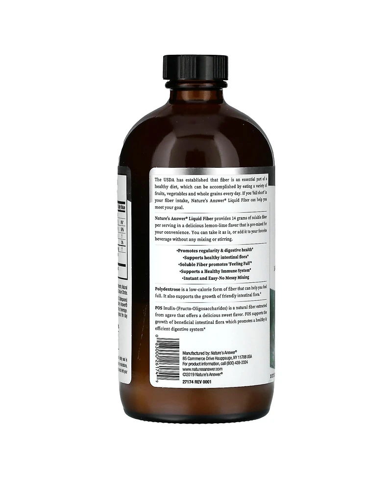 Nature's Answer Liquid Fiber Natural Lemon-Lime