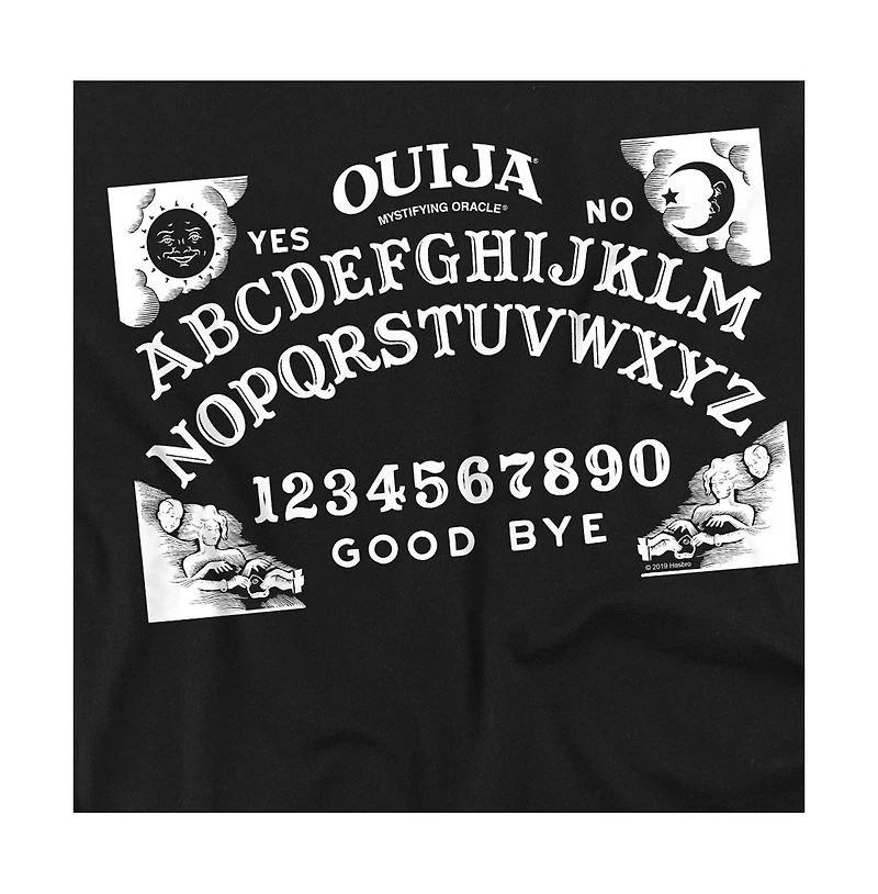 Logovision Men's Ouija Board On Black T-Shirt
