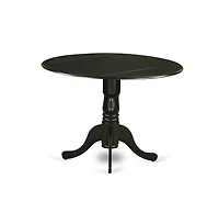 East West Furniture Dining Room Set Black