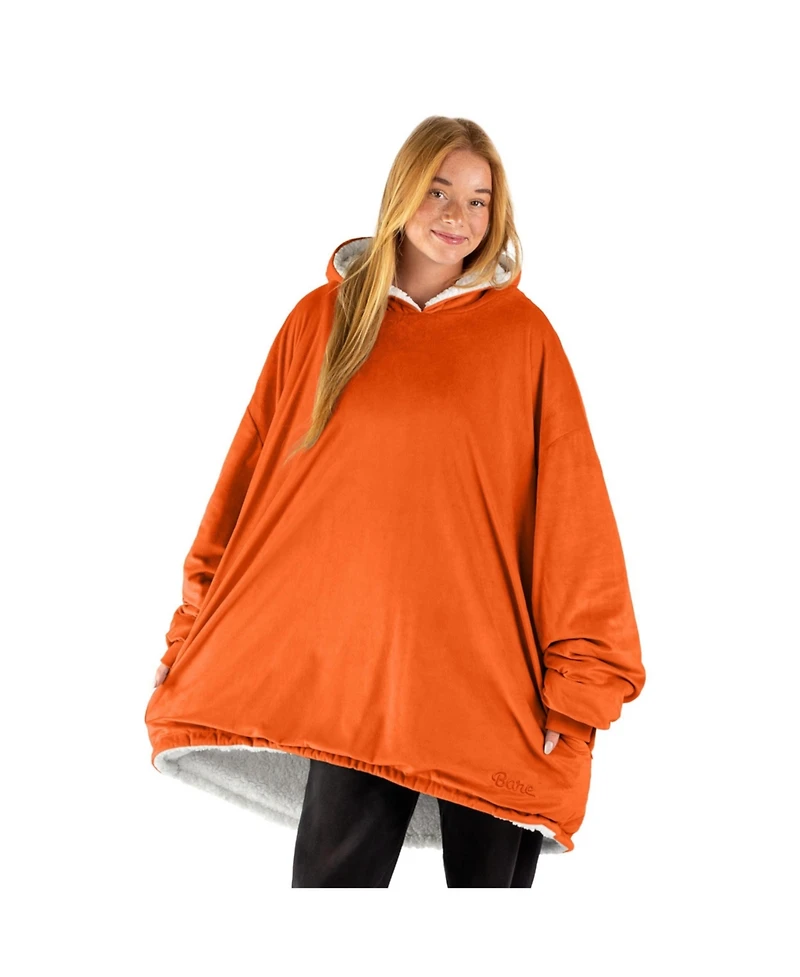 The Bare Homey - Adult Wearable Blanket Sherpa Side Pockets