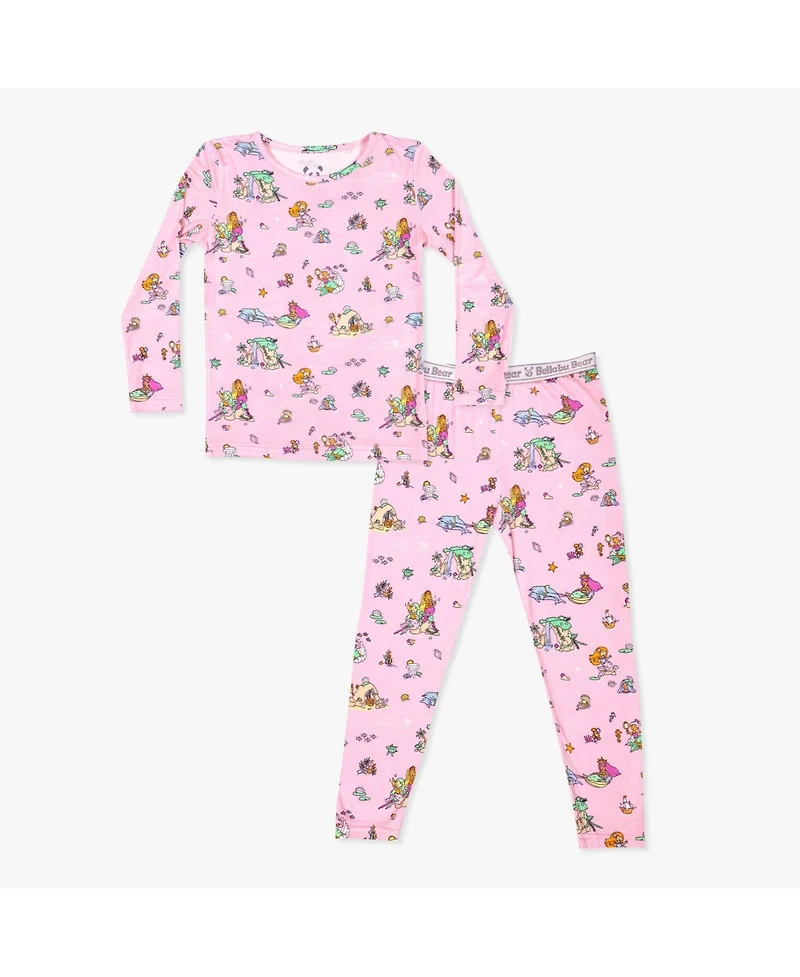 Bellabu Bear Kids Unisex Kids' Mermaid Lagoon Set of 2 Piece Pajamas