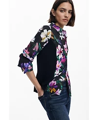 Desigual Women's Combined silhouette floral shirt