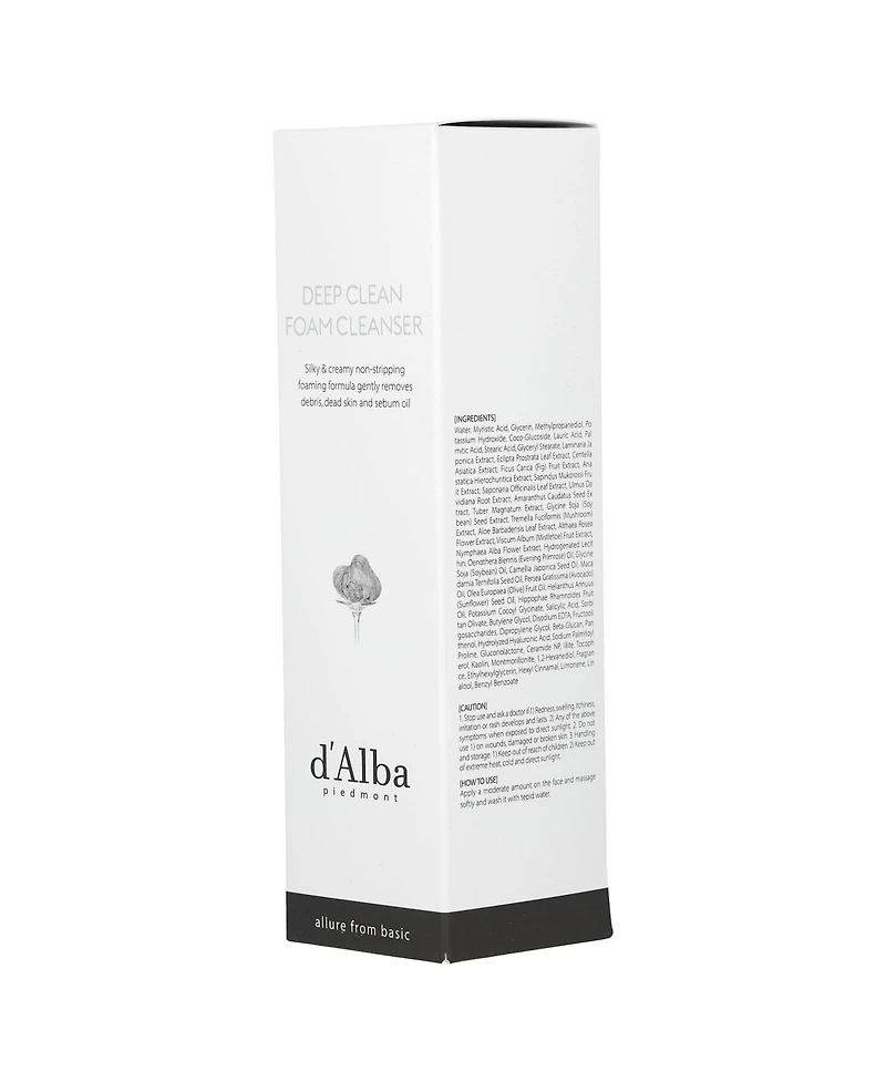 d'Alba Deep Clean Foam Cleanser White Truffle