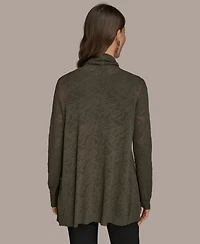 Donna Karan New York Women's Long-Sleeve Open Angle Hem Cardigan Sweater