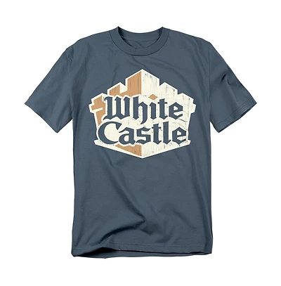 Logovision Men's White Castle Torn Logo T-Shirt
