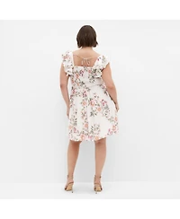 City Chic Women's Alma Print Dress