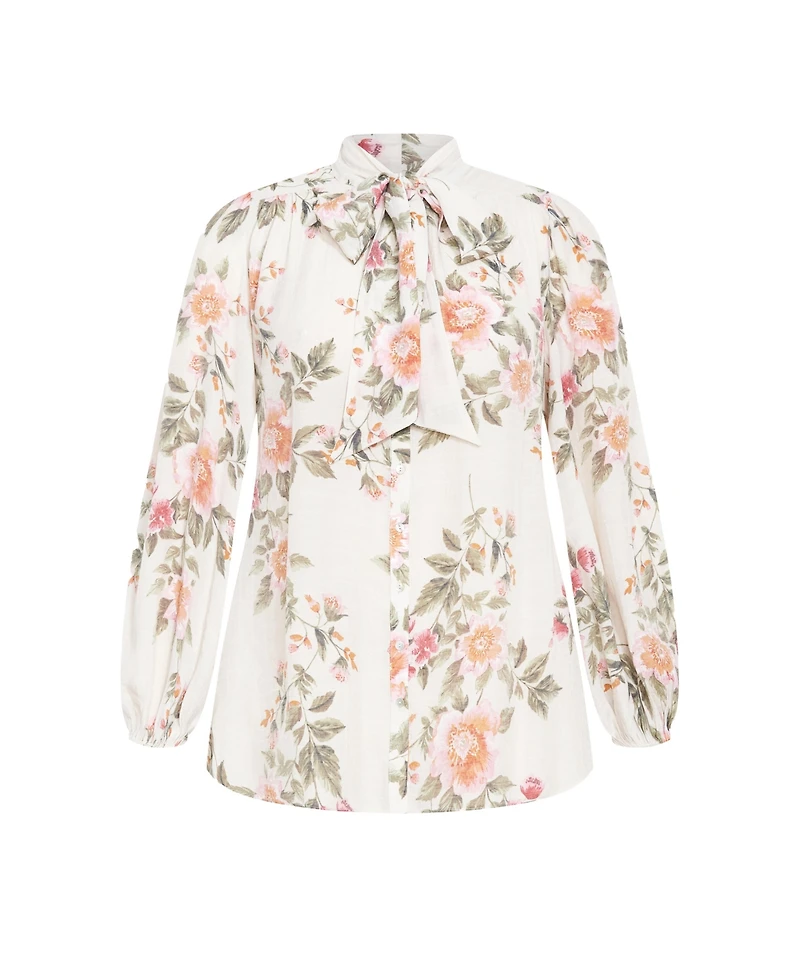 City Chic Plus Arianna Print Top